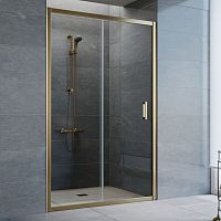 Душевая дверь в нишу Vegas Glass ZP 120 05 01 профиль бронза, стекло прозрачное