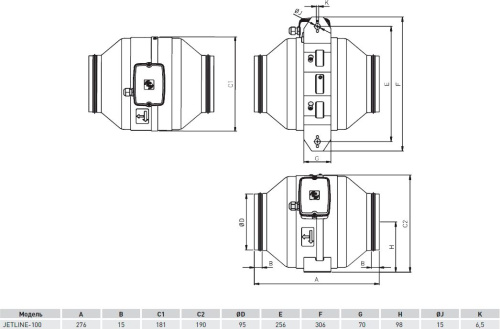 Вытяжной вентилятор Soler&Palau Jetline 100 фото 4
