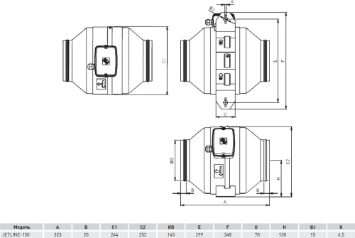 9 990 руб. Вытяжной вентилятор Soler&Palau Jetline 150 фото 4 Вытяжной вентилятор Soler&Palau Jetline 150 фото 4