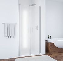 Душевая дверь в нишу Vegas Glass E2P 75 07 10 профиль матовый хром, стекло сатин