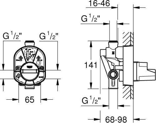 20 830 руб. Скрытая часть Grohe 33961000 фото 3 Скрытая часть Grohe 33961000 фото 3