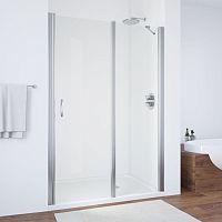 Душевая дверь в нишу Vegas Glass EP-F-1 130 08 01 R профиль глянцевый хром, стекло прозрачное