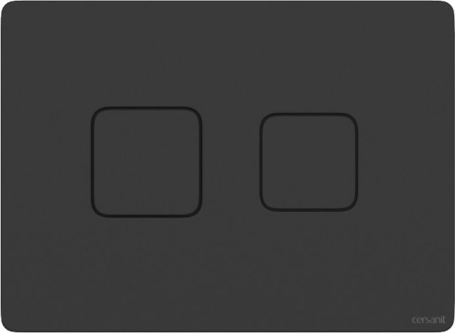 Кнопка смыва Cersanit Accento Square 63838 черная матовая