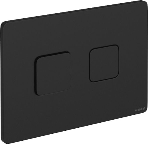 Кнопка смыва Cersanit Accento Square 63838 черная матовая фото 2