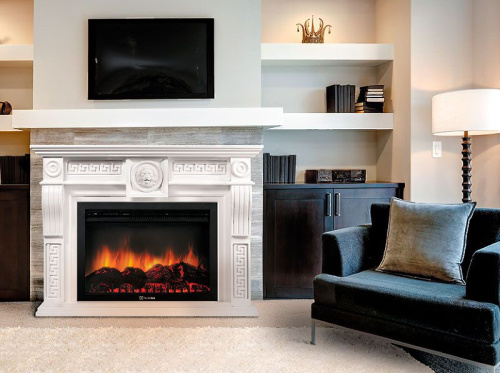 43 690 руб. Портал Firelight Vittoriano 30 шпон белёный дуб фото 5 Портал Firelight Vittoriano 30 шпон белёный дуб фото 5