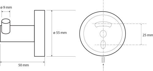 Крючок Bemeta White 104106034 фото 2