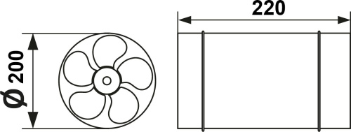 Вытяжной вентилятор Era CV-200 фото 4