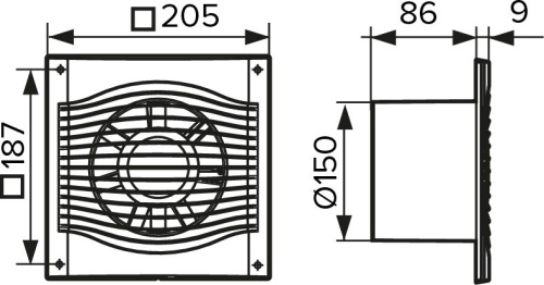 Вытяжной вентилятор Diciti Slim 6-02 фото 5